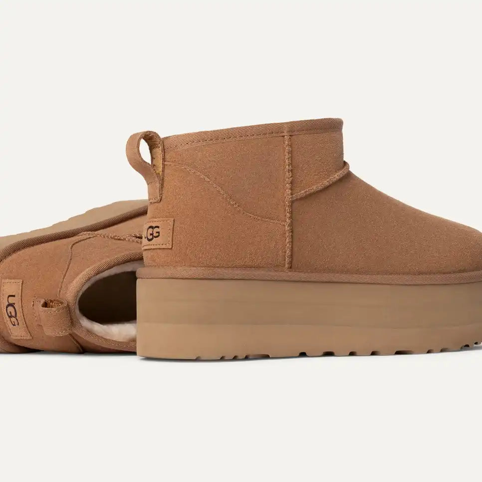 Damen Classic Ultra Mini Plateau-Boot Chestnut