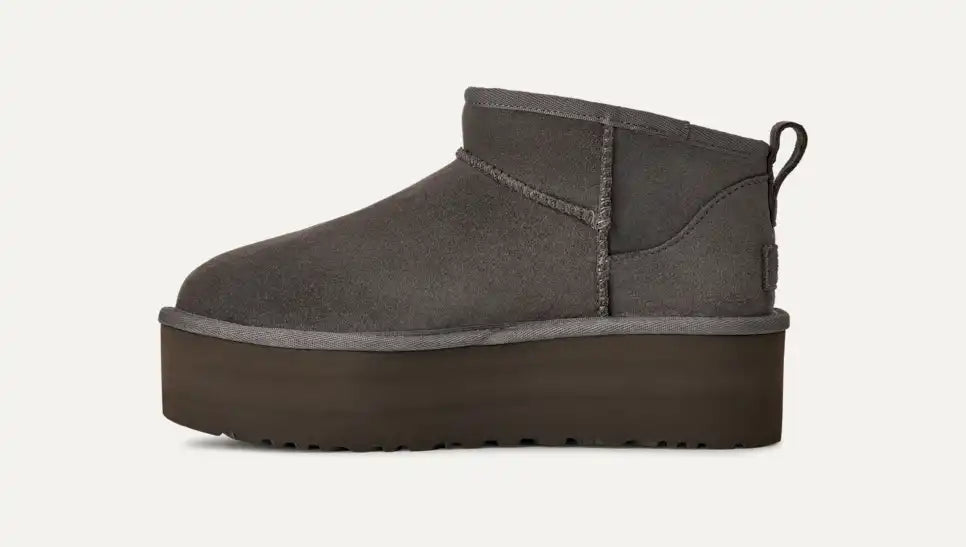 Damen Classic Ultra Mini Plateau-Boot Charcoal